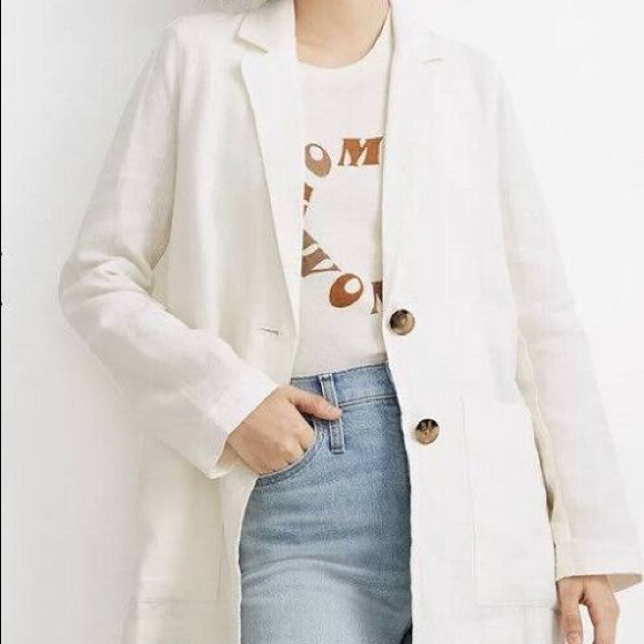 Madewell 2 Button Linen Blazer - Picture 4 of 4